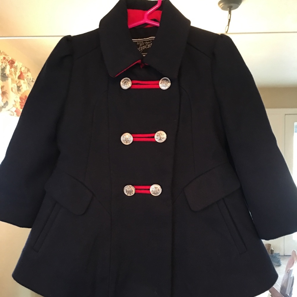 Rothschild Navy and Red pea coat